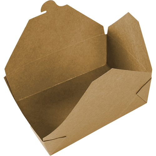 Contenants pour aliments &agrave; emporter Kraft, Ondul&eacute;, Rectangulaire We Share Industrial Supply