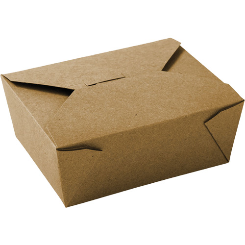 Contenants pour aliments &agrave; emporter Kraft, Ondul&eacute;, Rectangulaire We Share Industrial Supply