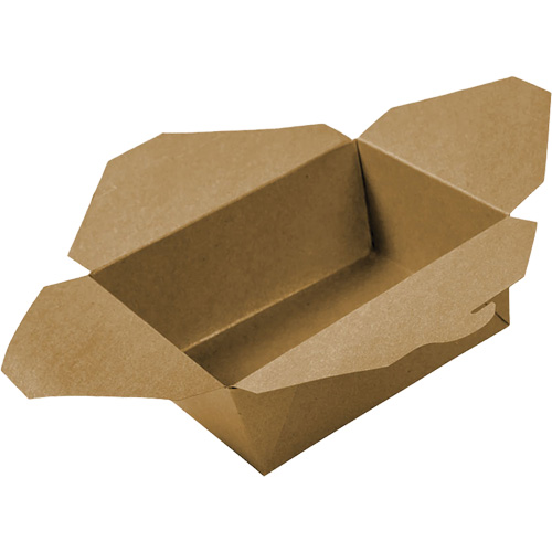 Contenants pour aliments &agrave; emporter Kraft, Ondul&eacute;, Rectangulaire We Share Industrial Supply