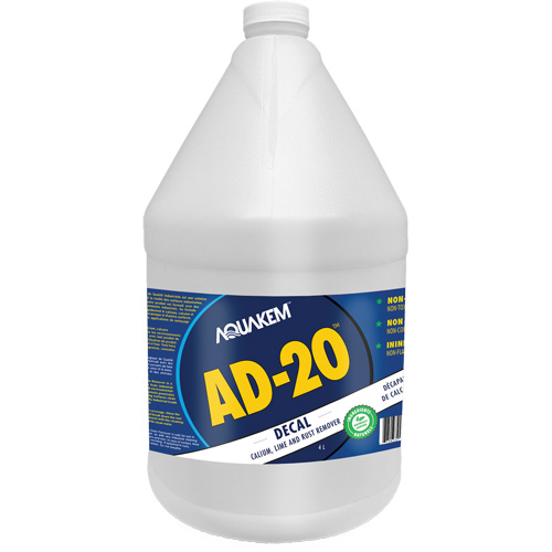 D&eacute;tachant &eacute;cologique de qualit&eacute; industrielle pour le calcium, chaux et rouille AD2 Decal &eacute;tiquette blanche, Cruche We Share Industrial Supply