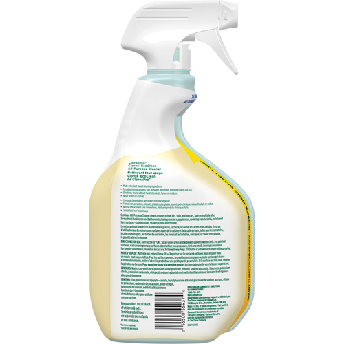 CloroxPro Clorox EcoClean All-Purpose Cleaner, 946 ml, Trigger Bottle We Share Industrial Supply