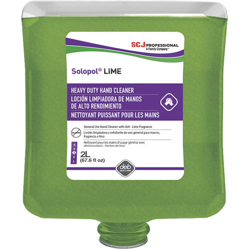 Solopol&reg; Medium Heavy-Duty Hand Cleaner, Pumice, 2 L, Plastic Cartridge, Lime We Share Industrial Supply