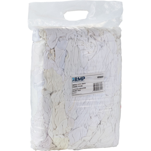Chiffons, Molleton, Blanc, 10 lb We Share Industrial Supply