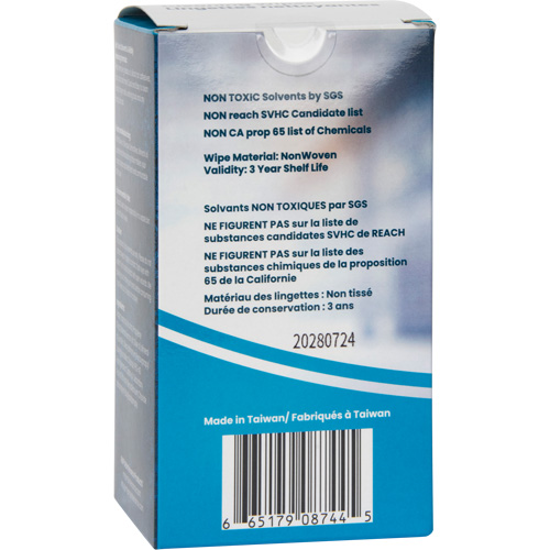Individually Wrapped Cleaning Wipes, 12 Wipes, 8" x 9-1/2" We Share Industrial Supply