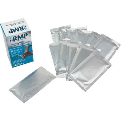 Individually Wrapped Cleaning Wipes, 12 Wipes, 8" x 9-1/2" We Share Industrial Supply