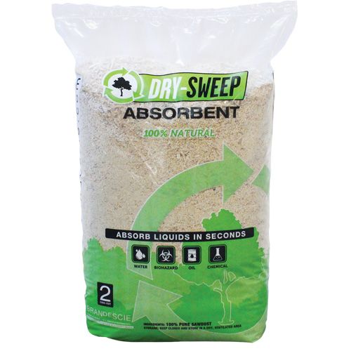 Dry Sweep Biodegradable Natural Absorbent, Bag, 22 lbs. (10 kg) We Share Industrial Supply