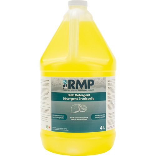 Savon au citron pour vaisselle, Liquide, 4 L, Citron We Share Industrial Supply