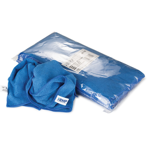 Chiffon de d&eacute;poussi&eacute;rage et nettoyage, Microfibre, Bleu We Share Industrial Supply