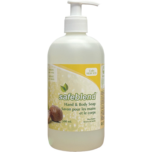 Shea Butter Hand & Body Soap, Liquid, 500 ml, Scented We Share Industrial Supply