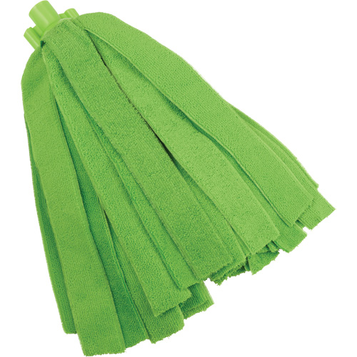 Socket Mop, Green, Microfibre, Cut Style We Share Industrial Supply