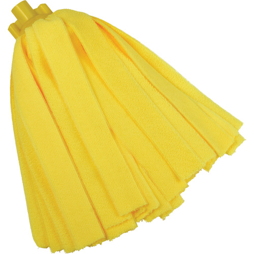 Socket Mop, Yellow, Microfibre, Cut Style We Share Industrial Supply