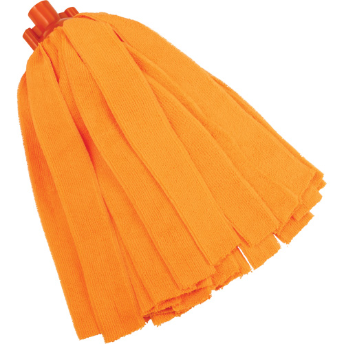 Socket Mop, Orange, Microfibre, Cut Style We Share Industrial Supply