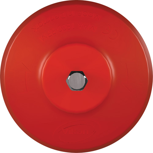 Brosse ronde HyDrive pour perceuse, Soies Tr&egrave;s ferme, Longueur de 3-1/10", Rouge We Share Industrial Supply