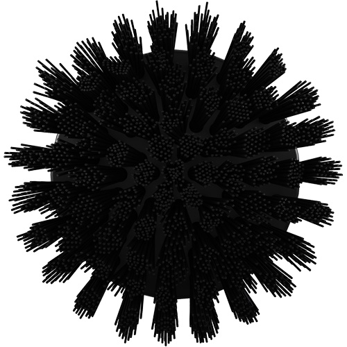 HyDrive Round Drill Brush, Extra Stiff Bristles, 3-1/10" Long, Black We Share Industrial Supply
