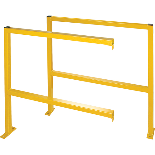 Protecteurs de p&eacute;rim&egrave;tre - Style tubulaire, 48" la x 49-1/2" h, Jaune We Share Industrial Supply