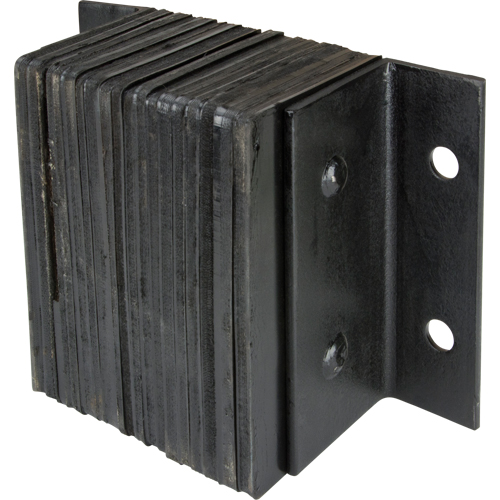 Laminated Dock Bumpers, Horizontal, Rubber, 12" W x 6" D x 10" H We Share Industrial Supply