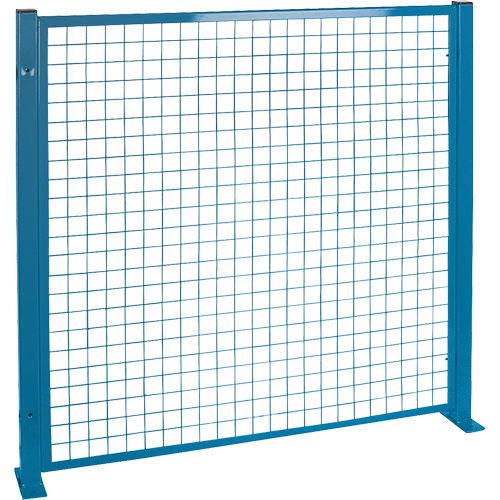 Perimeter Guards - Mesh Style, 4' H x 4' W, Blue We Share Industrial Supply