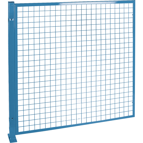 Perimeter Guards - Mesh Style, 4' H x 4' W, Blue We Share Industrial Supply