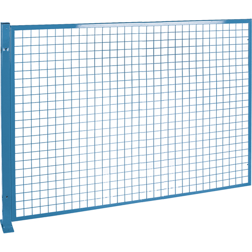 Perimeter Guards - Mesh Style, 4' H x 8' W, Blue We Share Industrial Supply