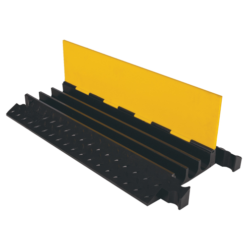 Yellow Jacket&reg; Heavy Duty Cable Protector, 3 Channels, 36" L x 18.5" W x 2.875" H We Share Industrial Supply