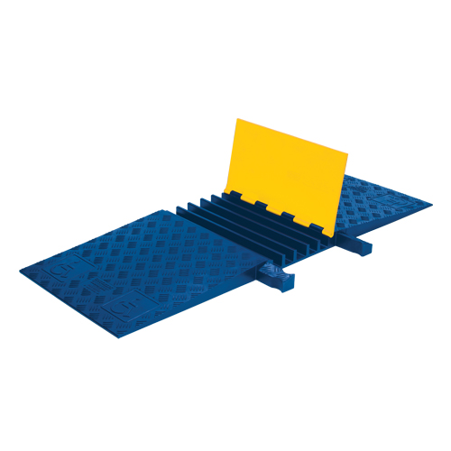 Yellow Jacket&reg; Cable Protector, 5 Channels, 18" L x 50" W x 1.875" H We Share Industrial Supply