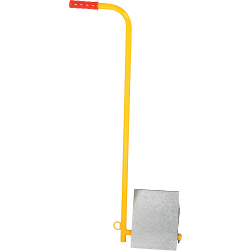 Aluminum Wheel Chock With Handle, 7" W x 11-7/8" D x 7-11/16" H We Share Industrial Supply