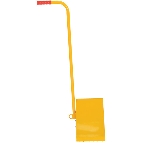 Ergo Handle Wheel Chock, Steel, Yellow, 8" W x 10-3/4" D x 9-1/8" H We Share Industrial Supply