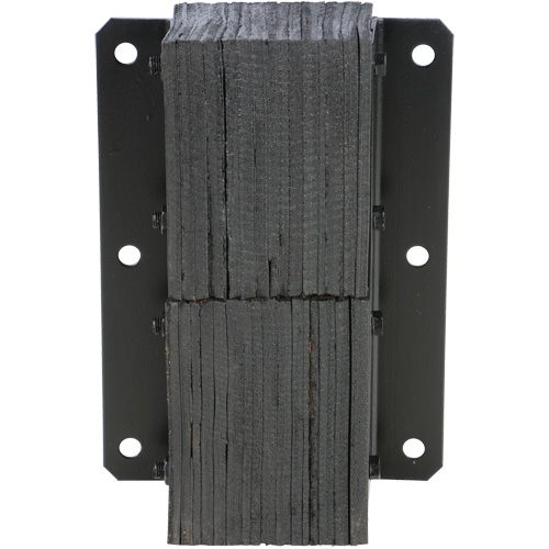 Butoir de quai lamell&eacute;, Vertical, Caoutchouc, 13-1/4" la x 4-1/2" p x 20" h We Share Industrial Supply