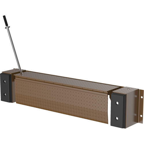 Niveleur de quai m&eacute;canique Edge-O-Dock, 93" la, 66" Largeur de la plateforme, 29" Port&eacute;e We Share Industrial Supply