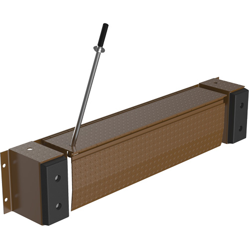 Niveleur de quai m&eacute;canique Edge-O-Dock, 93" la, 66" Largeur de la plateforme, 29" Port&eacute;e We Share Industrial Supply