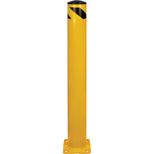 Safety Bollard, Steel, 42" H x 5-1/2" W, Yellow We Share Industrial Supply
