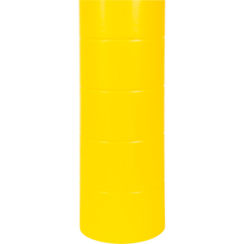 Polyethylene Bollard Cover, 6-5/8" Dia. x 60" L, Red/Yellow We Share Industrial Supply
