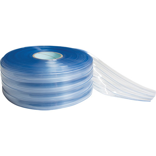 Low-Temperature Ribbed Strip Curtain, 164' x 12" x 0.120" We Share Industrial Supply