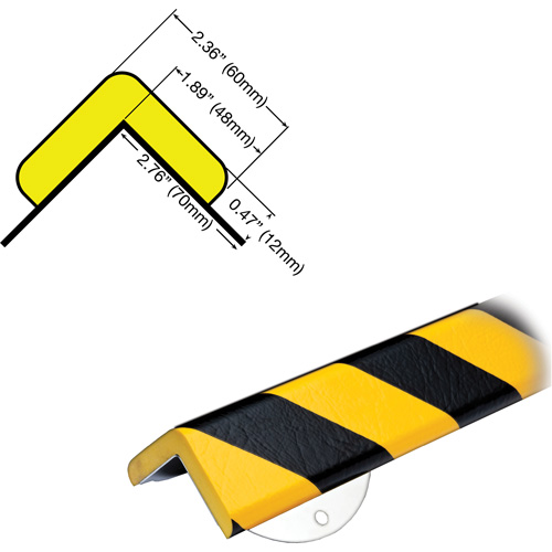 Trousse de protection murale avec butoir de protection de coin mod&egrave;le WPK H+ 1/2M We Share Industrial Supply