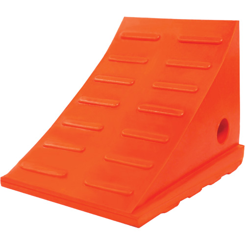 Cale-roue polyvalente de 25 tonnes, Ur&eacute;thane, Orange We Share Industrial Supply