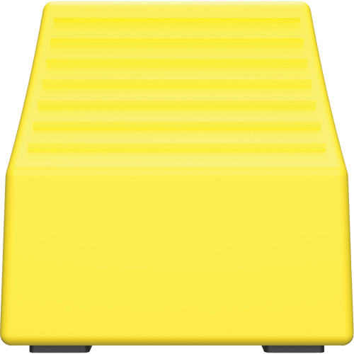 Checkers Safety Heavy-Duty Ultra Class Mining Wheel Chock, HDPE, Yellow, 14-1/2" W x 17-1/2" D x 16" H We Share Industrial Supply