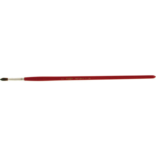 Round Marking Paint Brush, 3/16" Brush Width, Camel Hair, Wood Handle We Share Industrial Supply