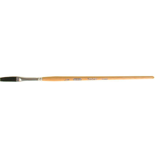 Pinceau une passe, Largeur de la brosse de 1/4", Soie de bœuf, Manche &agrave; Bois We Share Industrial Supply