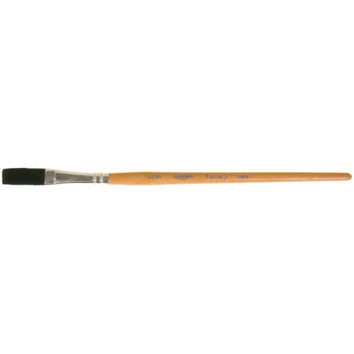 One Stroke Paint Brush, 3/8" Brush Width, Ox Hair, Wood Handle We Share Industrial Supply