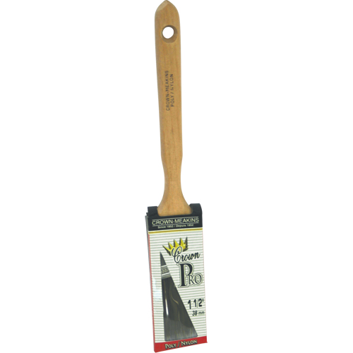 Pinceau angulaire Pro, Poly/nylon, Manche Bois, Largeur de 1-1/2" We Share Industrial Supply