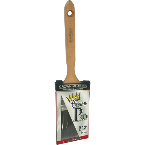 Angular Pro Paint Brush, Poly/Nylon, Wood Handle, 2-1/2" Width We Share Industrial Supply