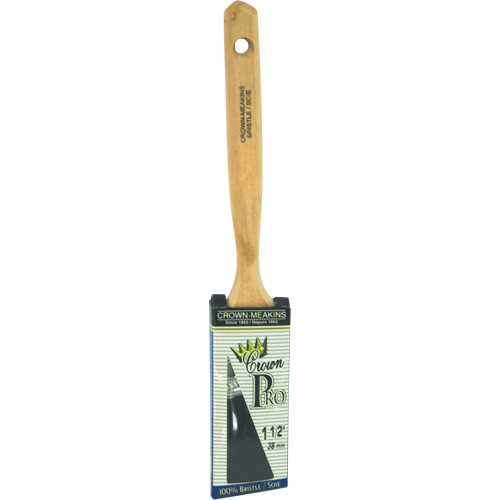 Pinceau &agrave; soies angulaires Crown Pro, Soies, Manche Bois, Largeur de 1-1/2" We Share Industrial Supply