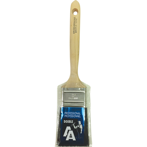 Pinceau &agrave; soies droites, Soies, Manche Bois, Largeur de 2" We Share Industrial Supply