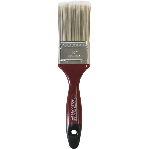 Pinceau semi-professionnel, Poly/nylon, Manche Bois, Largeur de 2" We Share Industrial Supply
