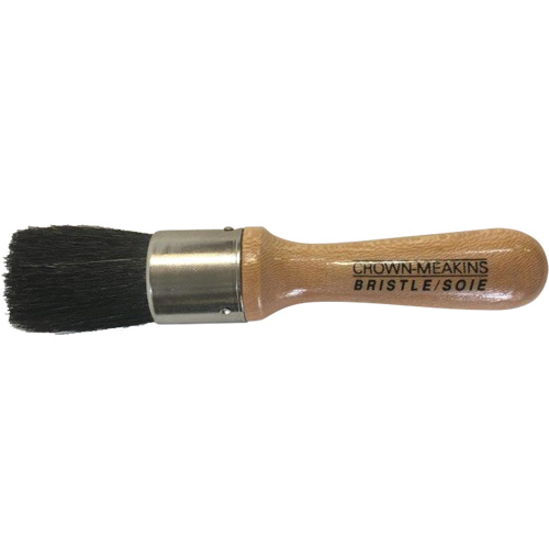 Brosse pour pochoirs, Soies naturelles, Manche Bois, Largeur de 1" We Share Industrial Supply