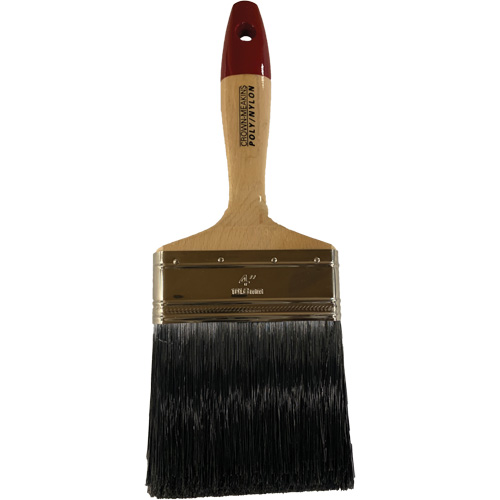 Pinceau, Poly/nylon, Manche Bois, Largeur de 4" We Share Industrial Supply
