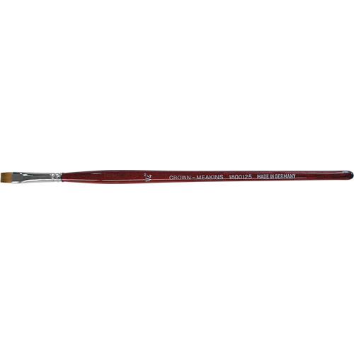 Pinceau plat pour artiste, Largeur de la brosse de 1/4", Synth&eacute;tique, Manche &agrave; Bois We Share Industrial Supply