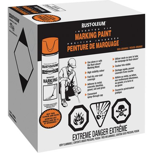 Peinture de marquage renvers&eacute; en a&eacute;rosol, Canette a&eacute;rosol We Share Industrial Supply