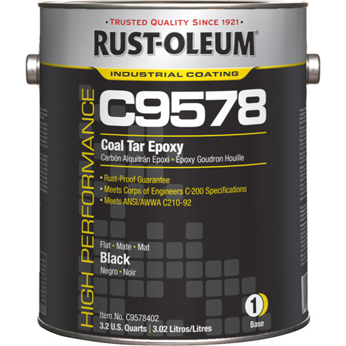 C9578 System Coal Tar High Solids Epoxy Base Component, Black, Gallon We Share Industrial Supply