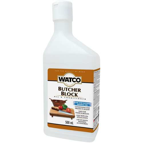 Watco&reg; Butcher Block Oil & Wood Conditioner, 473 ml, Clear, Transparent We Share Industrial Supply